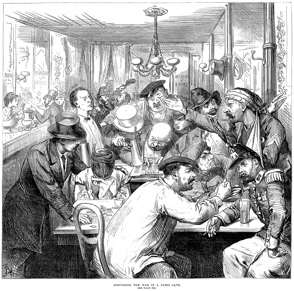 Paris café after the defeat at Sedan
